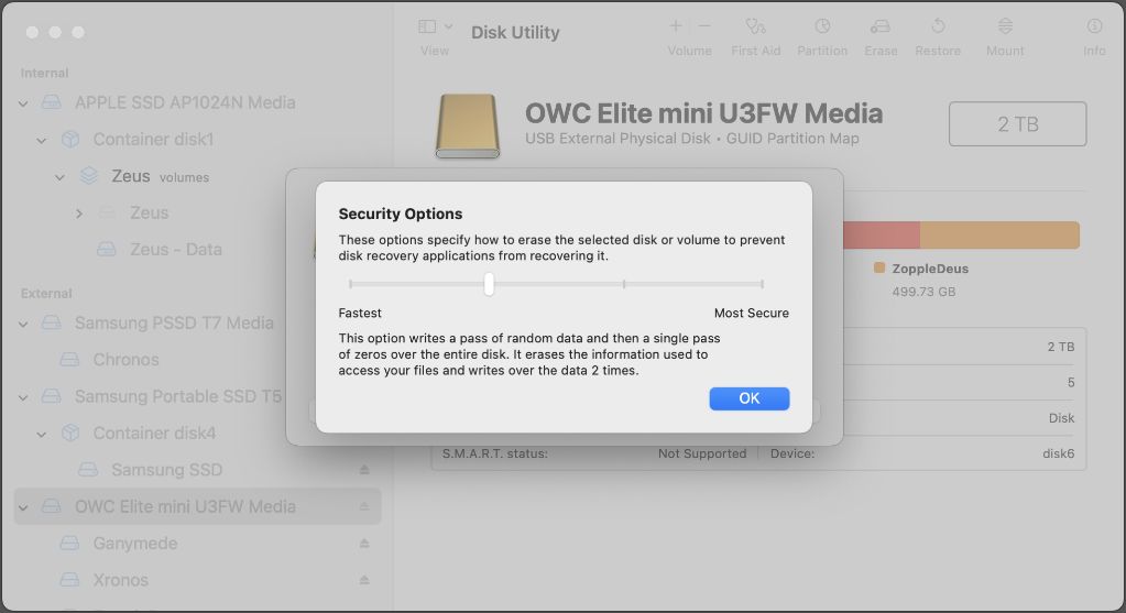 Can you secure erase SSD Mac