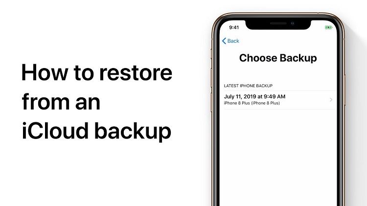 How do I restore my locked iPhone from iCloud