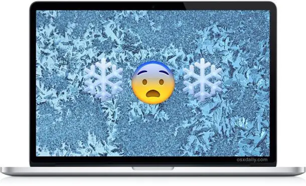 How do I restart a Mac that is freezing