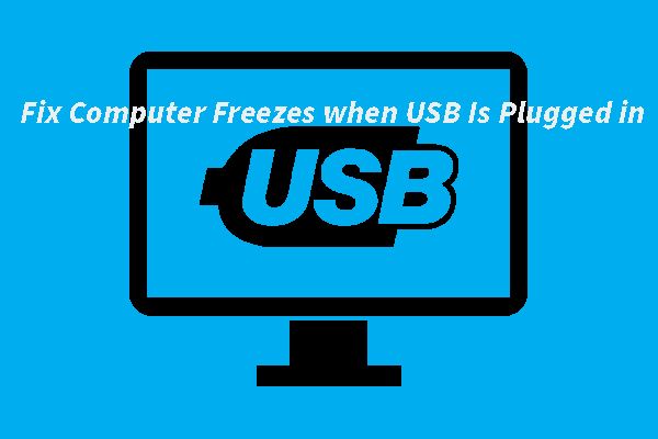 Why does my computer freeze when I plug in a USB drive
