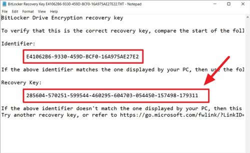 What is the system recovery key for HP