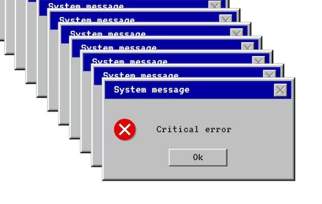 What are common computer error messages