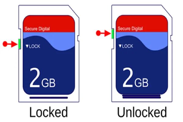 How do you force a SD card to unlock