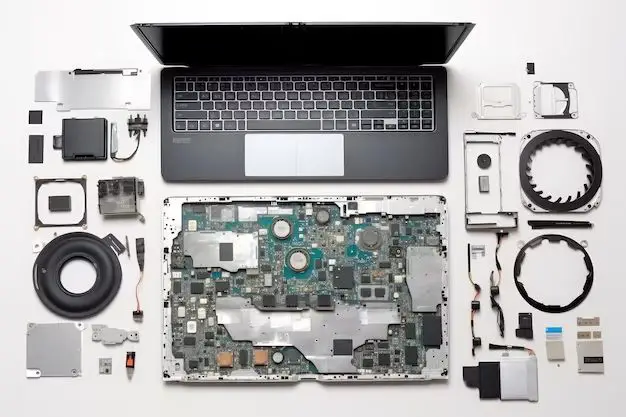 What are the components of laptop assembly