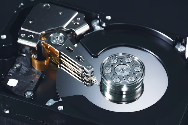 Which storage device is a set of disk platters