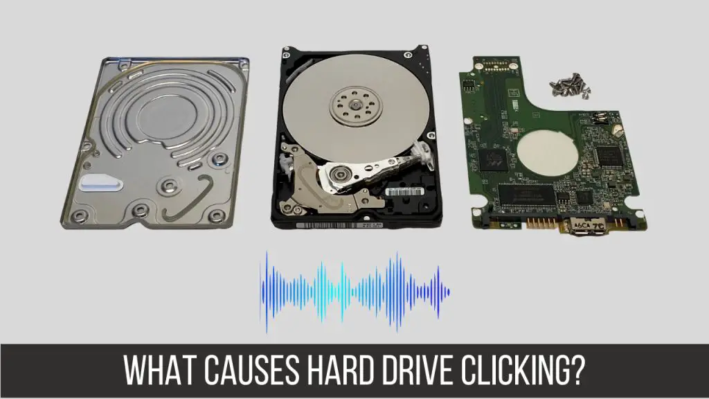 What causes clicking sound in hard drive
