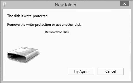Why does my computer keep saying disk is write-protected