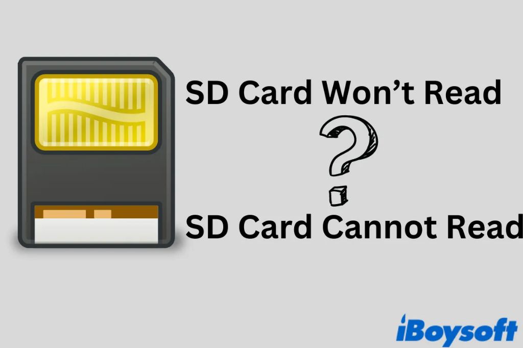 How do you fix a micro SD card that won't read