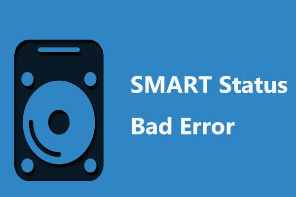 How do I fix bad SMART status error