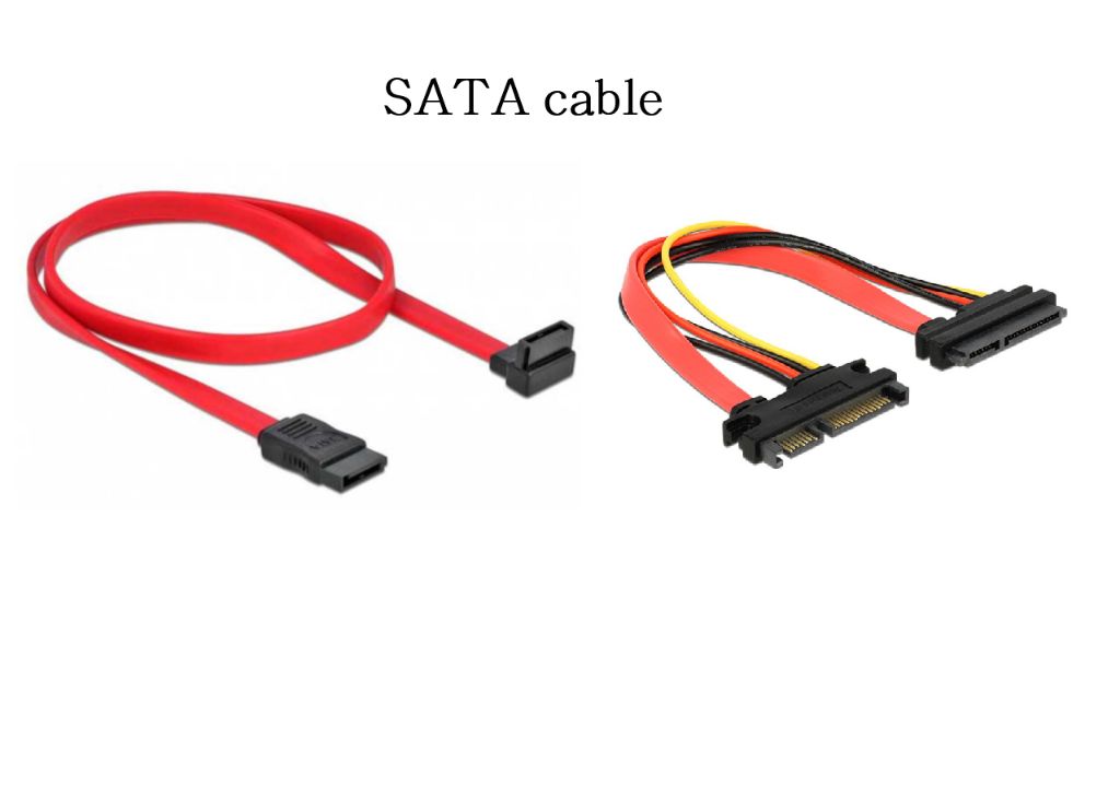 What are the three types of SATA connectors