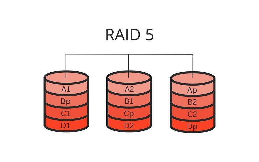 How do you calculate space in RAID 5