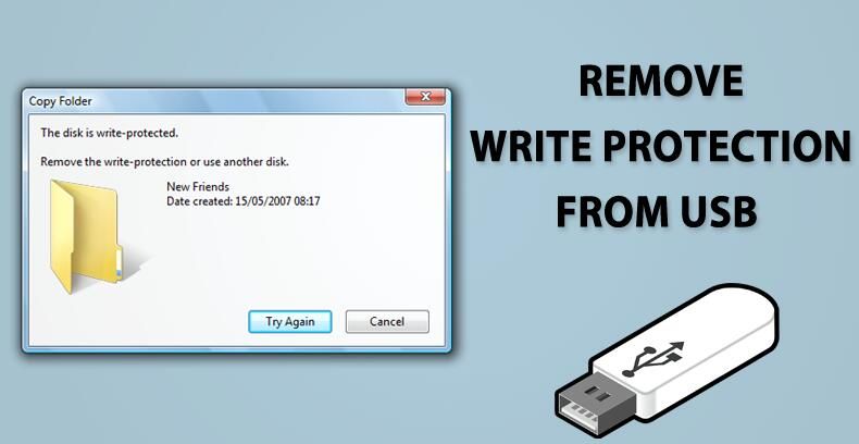 Is there an app to remove write protection from USB