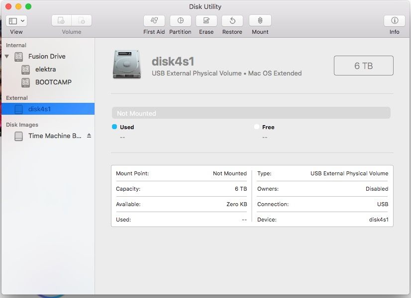 Why can't i format my external drive on Mac