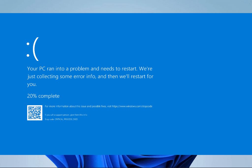 Why does critical process died keep restarting Windows 11