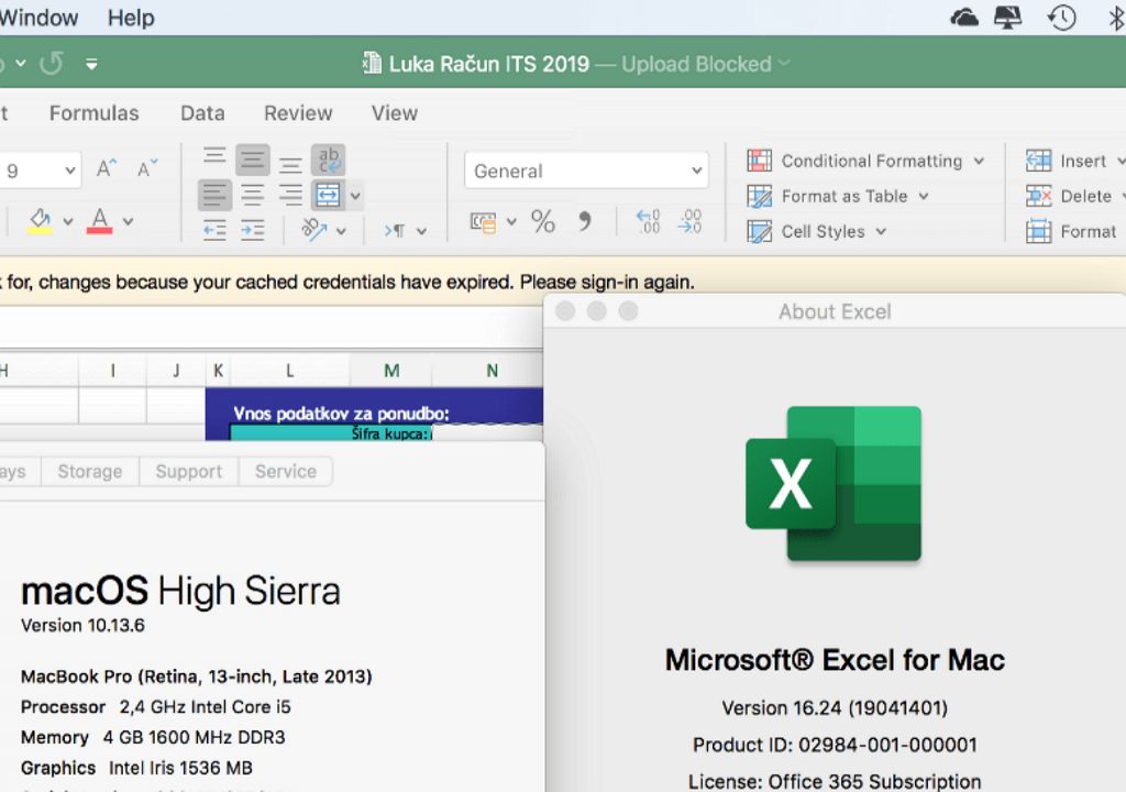 How do you save an Excel file that won't save on Mac