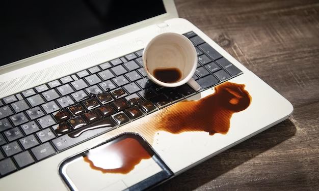 How do you fix a spilled drink on a laptop keyboard
