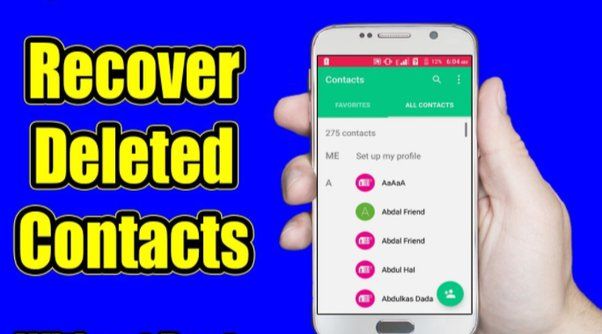 How do I recover deleted contacts not backed up
