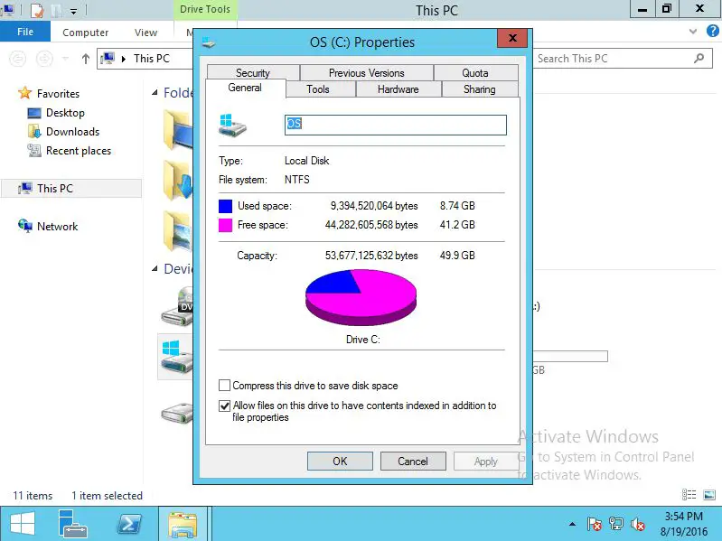 How do I clean up disk on Windows Server