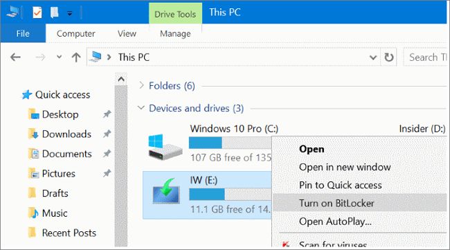 Does Windows 10 have hard drive encryption