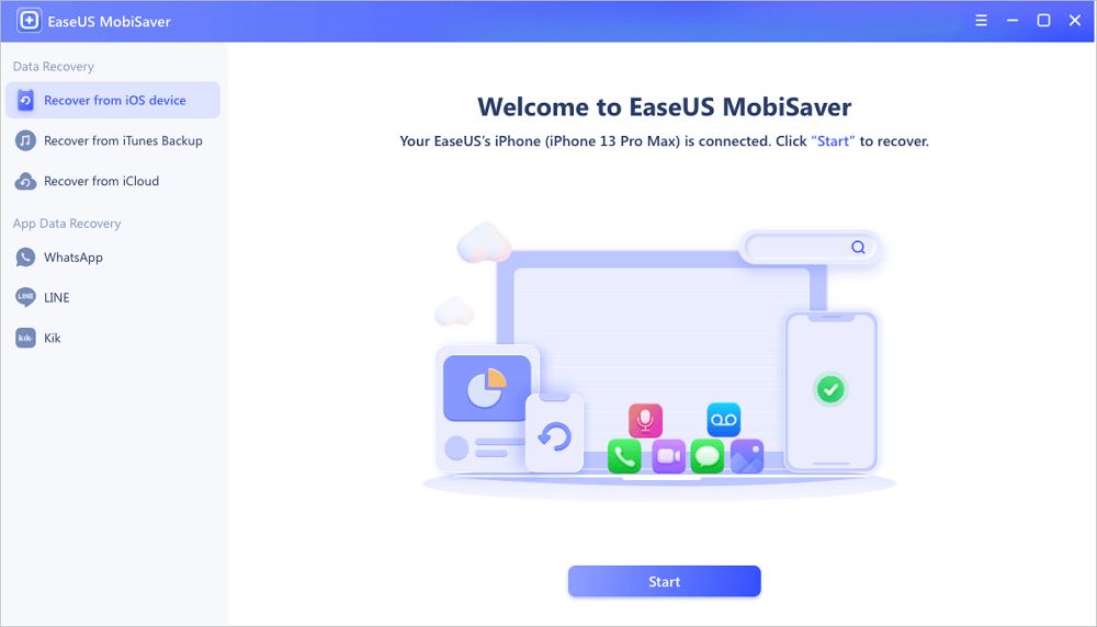 Does EaseUS data recovery work on a iPhone