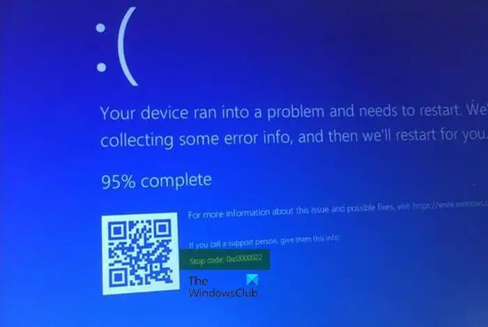 How do I fix Windows blue screen stop code