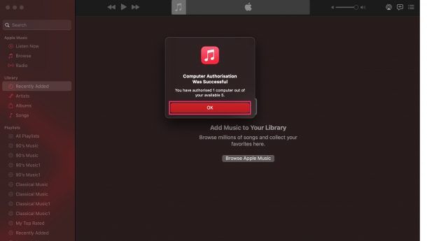 Why do I have to keep authorizing my computer for Apple Music
