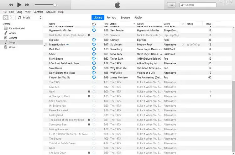 How do I wipe my iTunes library and start over