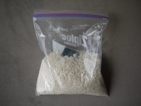 How long should you leave wet electronics in rice