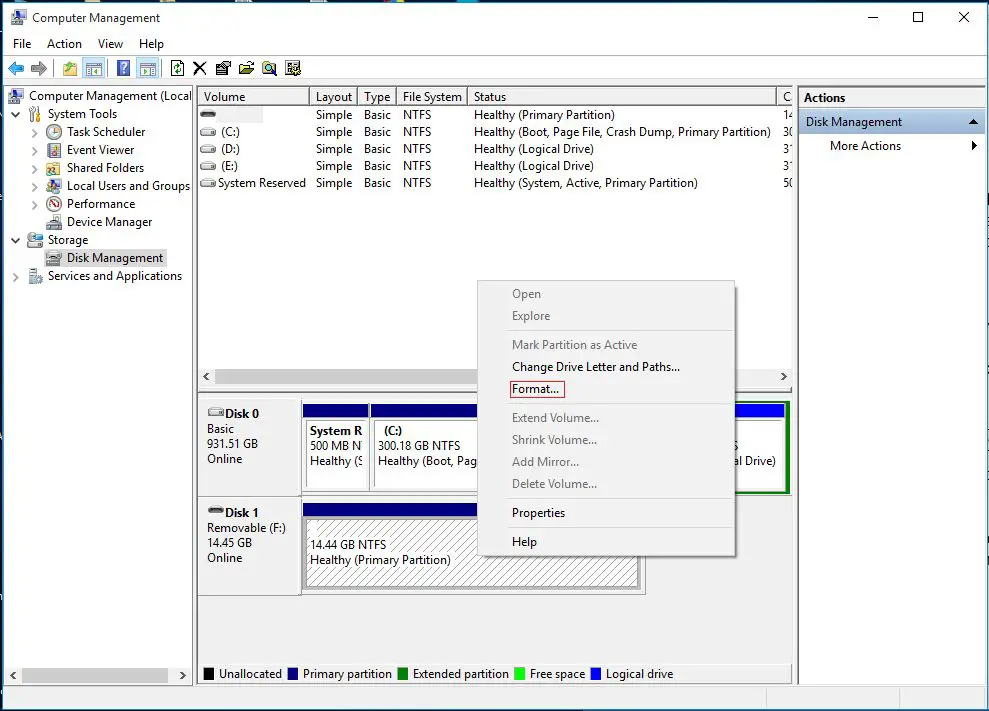 How do I change my external hard drive from exFAT to NTFS