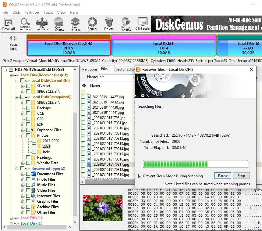 What software is used to recover data from failed Seagate hard drive