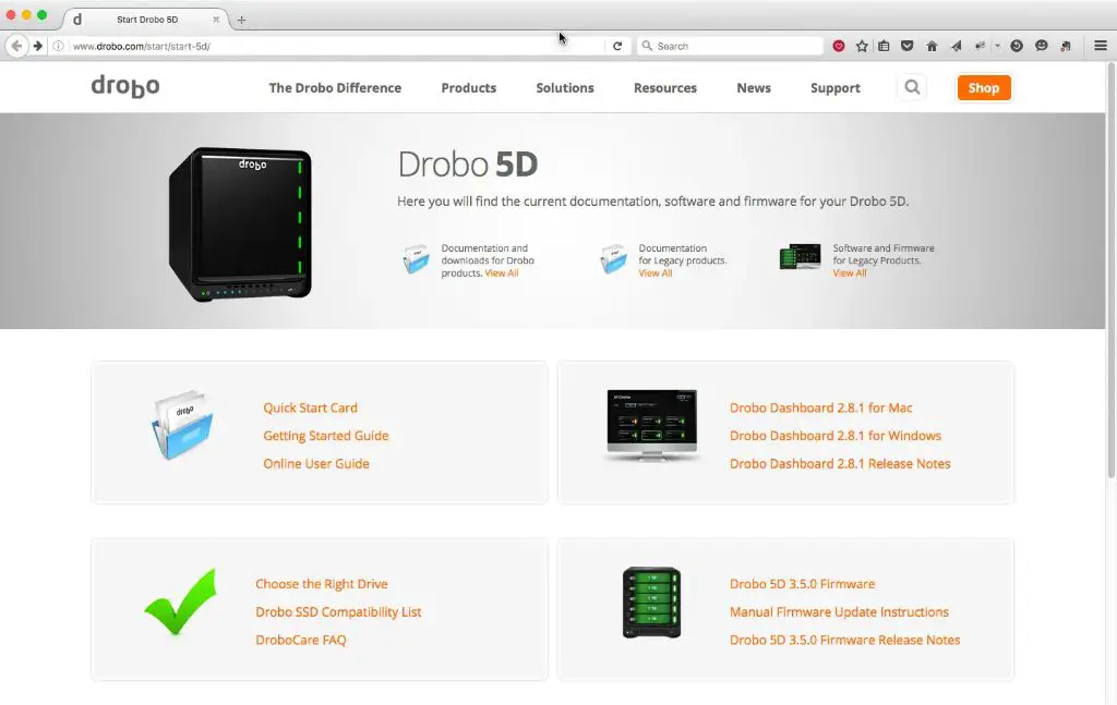 How big is the Drobo 5D drive capacity