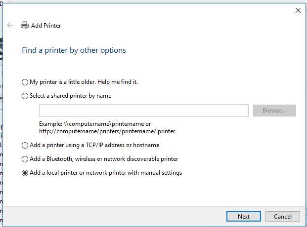 What is network printer error 0x0000007e
