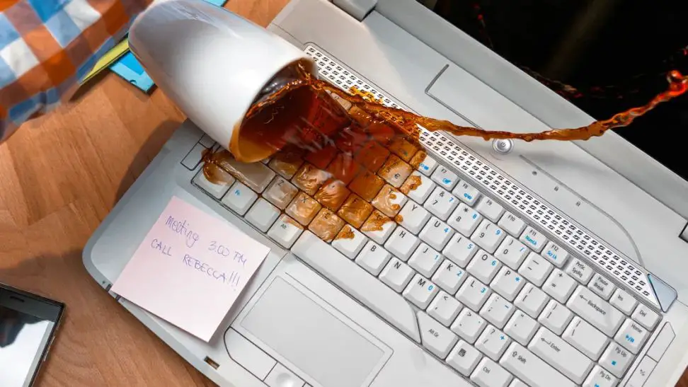 How do I fix my laptop after soda spill