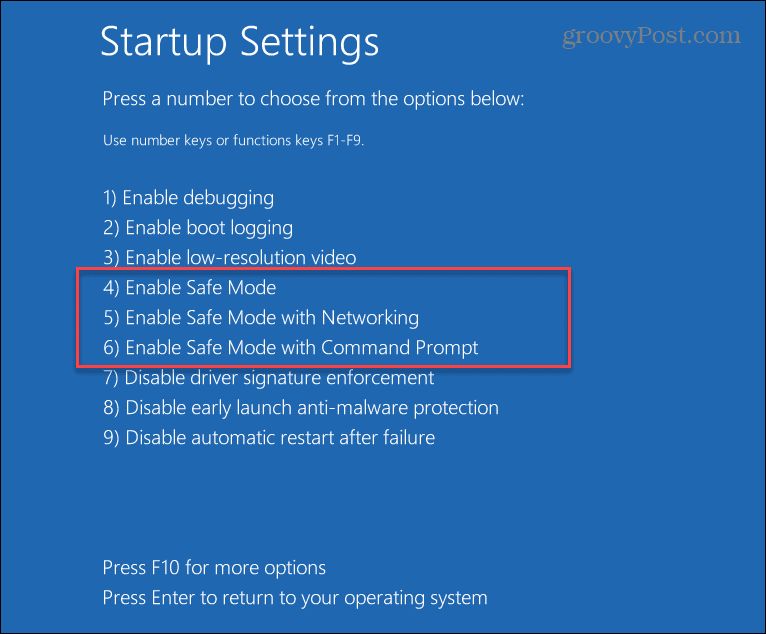How do I start Windows 11 in Safe Mode without login