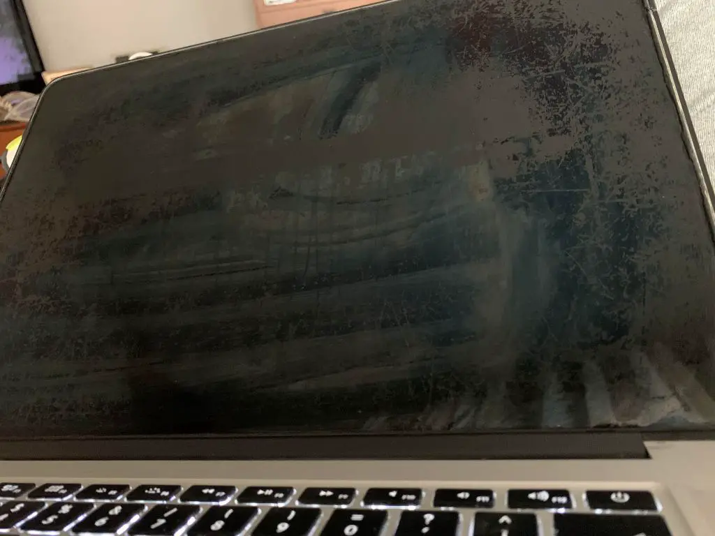 Why is my macbook air screen so dirty