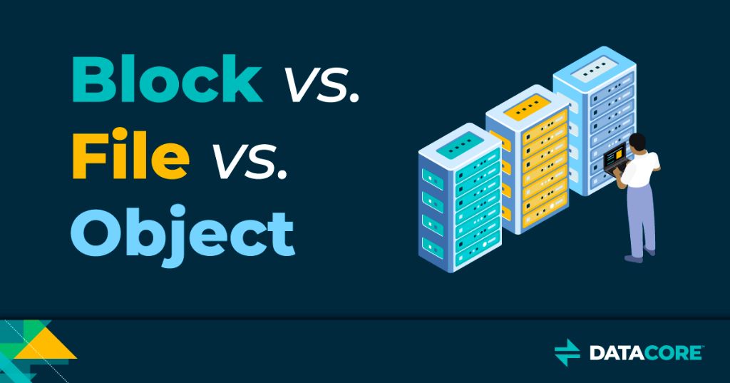 What is the difference between block file and object storage