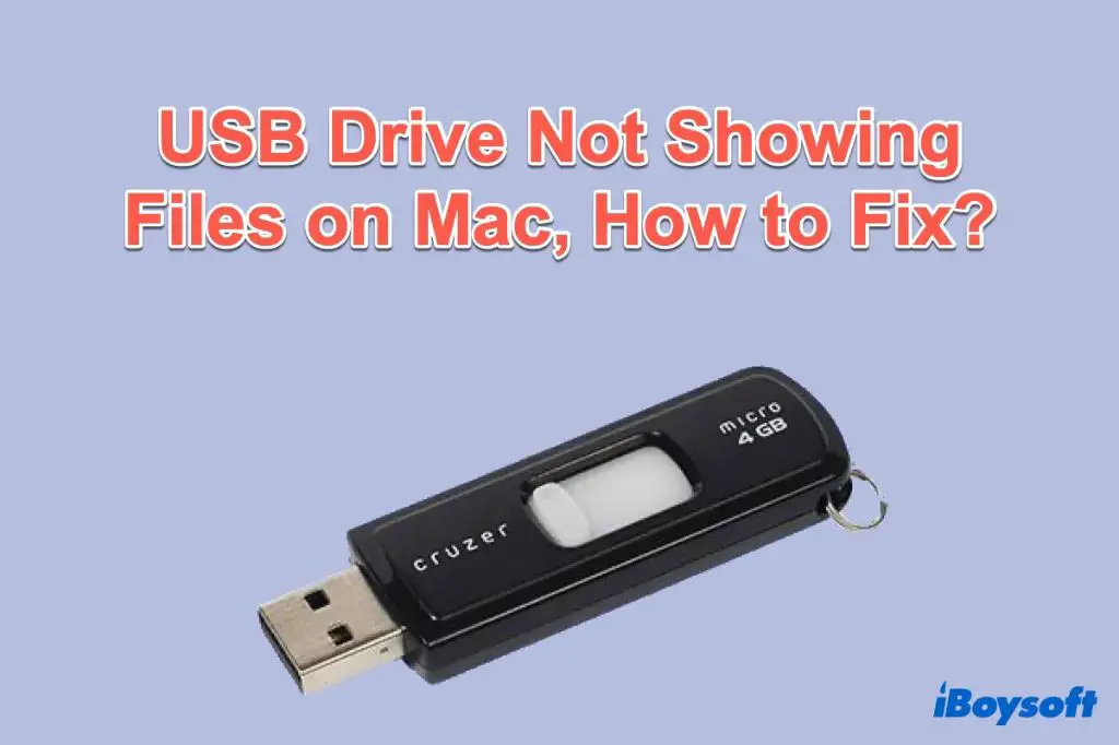 How do I find files on my Mac from USB