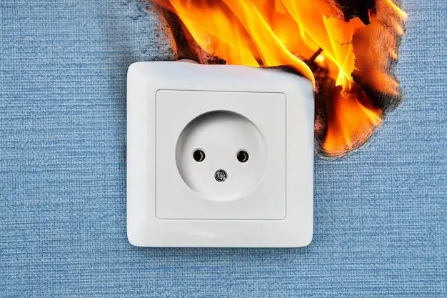 Will spilling water on an outlet cause a fire