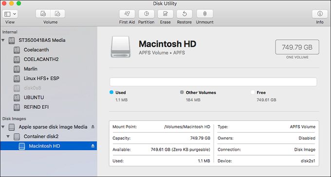 Why is my Mac showing Macintosh HD