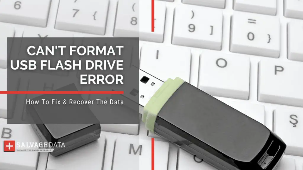 Why does my USB flash drive fail to format the device