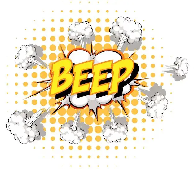 What does beep beep sound mean in call
