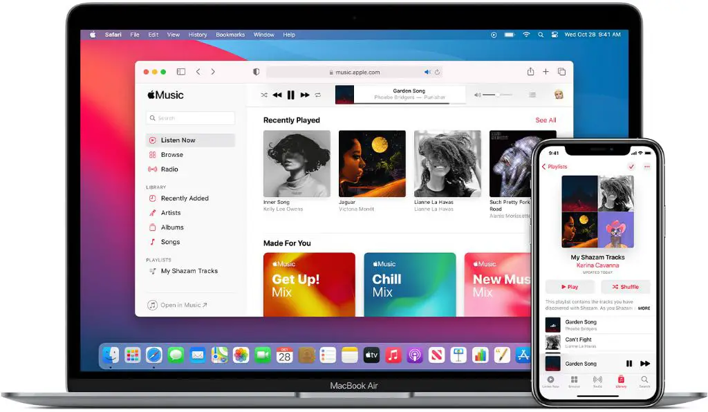 How do I sync my Apple Music playlist from my Mac to my iPhone