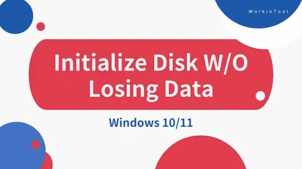 Will I lose data if I initialize disk?