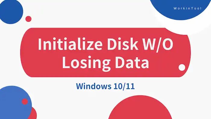Will I lose data if I initialize disk