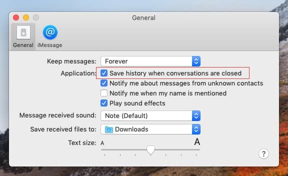 How do I get my messages back on my Mac