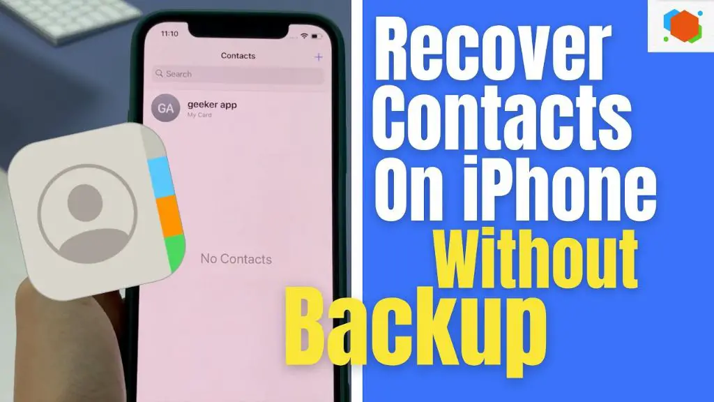 How do I restore contacts on my iPhone without backup