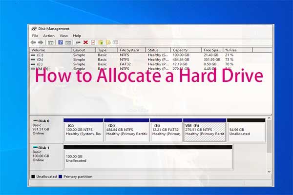 How do I allocate a hard drive partition