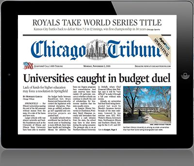 How do I put my Chicago Tribune on hold