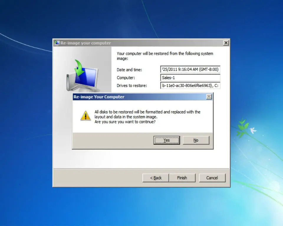 How to restore Windows 7 from recovery disk