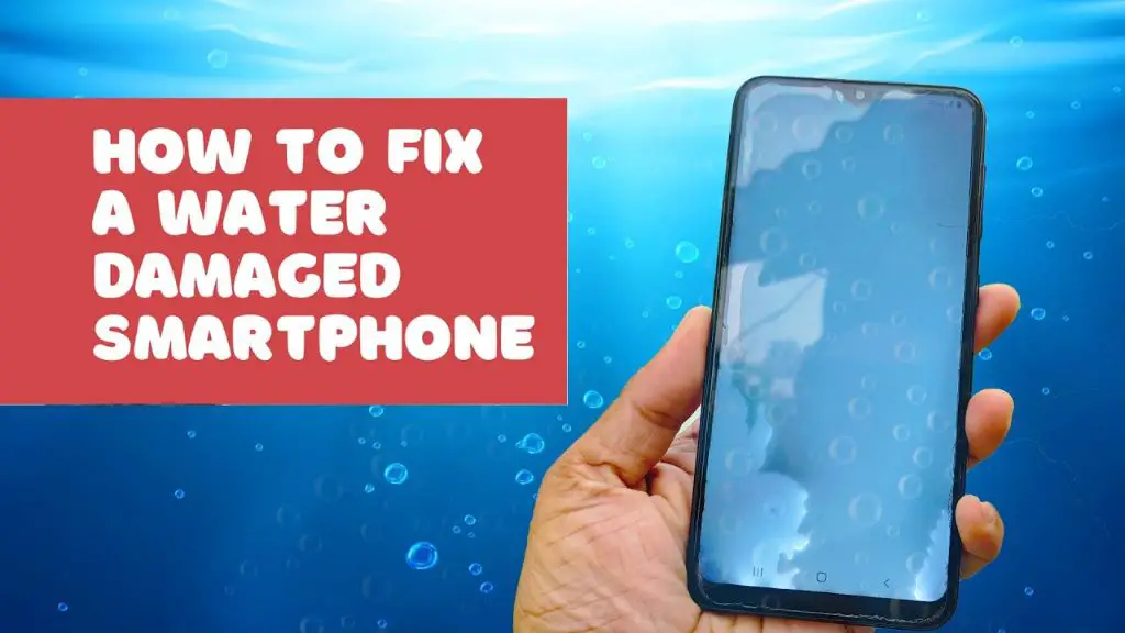 How do I fix an unresponsive touch screen after water damage